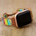 Correa Apple Watch de los 7 Chakras con piedras de jaspe