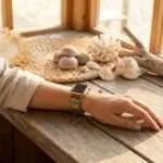 Correa Apple Watch de los 7 Chakras con piedras de jaspe o Amazonita