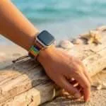 Correa Apple Watch de los 7 Chakras con piedras de jaspe o Amazonita
