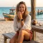 Correa Apple Watch de los 7 Chakras con piedras de jaspe o Amazonita