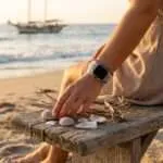 Correa Apple Watch boho con amazonita y jaspe (5 vueltas)