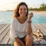 Correa Apple Watch boho con piedras de jaspe imperial (3 vueltas)