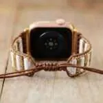 Correa Apple Watch étnica con piedras de howlita, picture jaspe o combinada