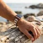 Correa Apple Watch étnica con piedras de howlita, picture jaspe o combinada