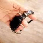 Correa Apple Watch hippie con jaspe, ojo de tigre o piedra de lava