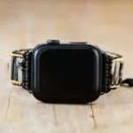 Correa Apple Watch hippie con jaspe, ojo de tigre o piedra de lava