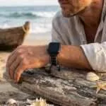 Correa Apple Watch hippie con jaspe, ojo de tigre o piedra de lava