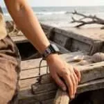Correa Apple Watch hippie con jaspe, ojo de tigre o piedra de lava