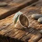 Anillo boho de las buenas decisiones con piedra de amazonita