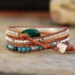Pulsera de la amplificación de las energías positivas con malaquita