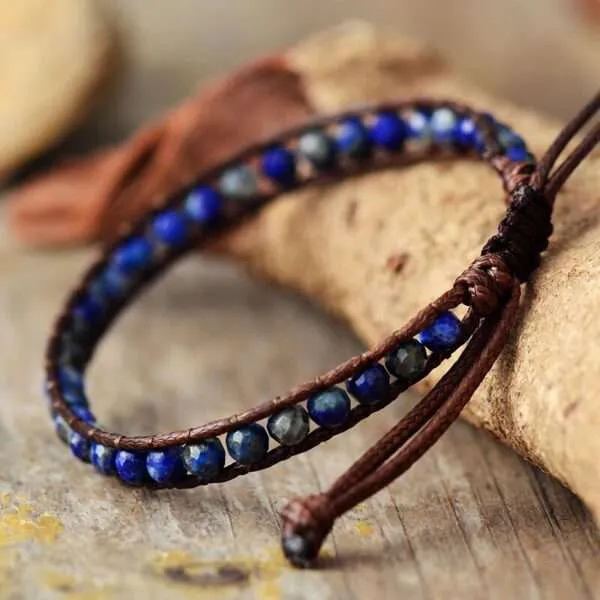 Pulsera bohemia de las altas frecuencias con piedras energéticas