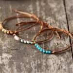 Pulseras del amor bohemio para parejas, amigos o familiares con piedras