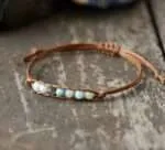 Pulseras del amor bohemio para parejas, amigos o familiares con piedras