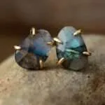 Pendientes boho de la autoconfianza con labradorita, amatista o lapislázuli
