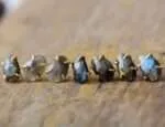 Pendientes boho de la autoconfianza con labradorita, amatista o lapislázuli