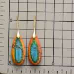 Pendientes boho chic del equilibrio en las emociones con piedras de jaspe
