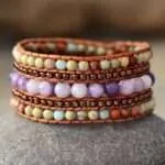 Pulsera arabesca de los jardines de la Alhambra con piedras de jaspe