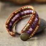 Pulsera arabesca de los jardines de la Alhambra con piedras de jaspe