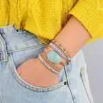 Pulsera energética de la calma en episodios de estrés con amazonita