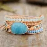 Pulsera energética de la calma en episodios de estrés con amazonita