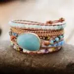 Pulsera energética de la calma en episodios de estrés con amazonita