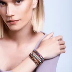 Pulsera vintage de la estimulación a la imaginación con piedras de jaspe