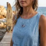Collar Aro con Amatista en Bruto (Dorado o Plateado)