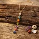 Collar Boho de los Siete Planos con Piedras Naturales