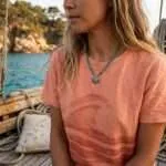 Collar del perdón con uno mismo con corazón de piedra de jade o jaspe