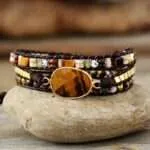 Pulsera elegante de la buena concentración con piedra de ojo de tigre