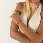 Pulsera romántica vintage con mezcla de piedras naturales