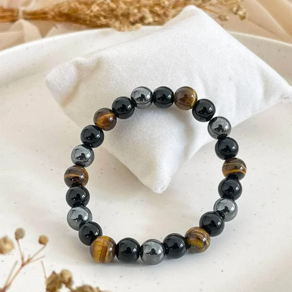 Pulsera para adelgazar de la triple protección con hematita y magnetismo