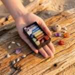 Cajita regalo con 14 piedras naturales para yoga, reiki y meditaciones