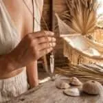 Difusor para aceites esenciales o perfume de cuarzo azul o cuarzo blanco