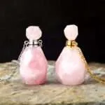 Difusor cuarzo rosa, cuarzo amarillo o amatista para aceites esenciales