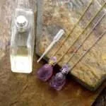 Difusor cuarzo rosa, cuarzo amarillo o amatista para aceites esenciales