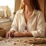 Difusor de piedra amatista natural para aceites esenciales o perfume