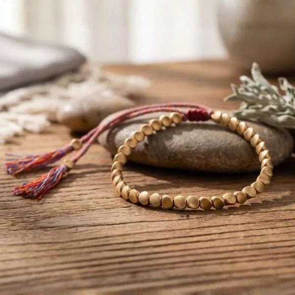 Pulsera de cobre tibetana medicinal del buen flujo de las energías