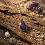 Colgante Minimalista de las 4 piedras fundamentales