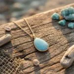 Colgante Minimalista de las 4 piedras fundamentales