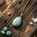 Colgante Minimalista de las 4 piedras fundamentales