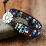 Pulsera bohemia para deshacer bloqueos de energía con ágata y jaspe