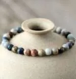 Pulsera boho unisex para energizar el cuerpo con diferentes tipos de jaspe