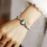 Pulsera del entusiasmo y las nuevas ideas con labradorita y hematita u ónix