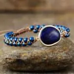Pulsera del entusiasmo y las nuevas ideas con labradorita, ónix, amatista o lapislázuli