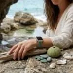 Correa Apple Watch gypsy con piedras de aventurina o rodonita