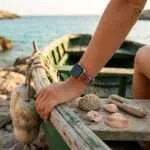 Correa Apple Watch gypsy con piedras de aventurina o rodonita