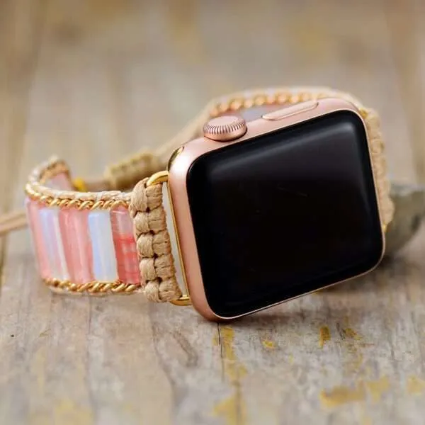 Correa Apple Watch selecta con diferentes piedras naturales de cuarzo