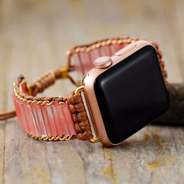 Correa Apple Watch selecta con diferentes piedras naturales de cuarzo