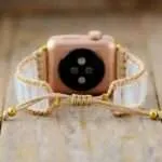 Correa Apple Watch selecta con cuarzo cristal, cuarzo fresa o cuarzo mezclado